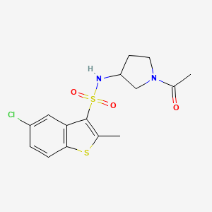 N-(1-acetylpyrrolidin-3-yl)-5-chloro-2-methyl-1-benzothiophene-3-sulfonamide