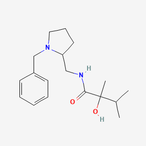 N-[(1-benzylpyrrolidin-2-yl)methyl]-2-hydroxy-2,3-dimethylbutanamide