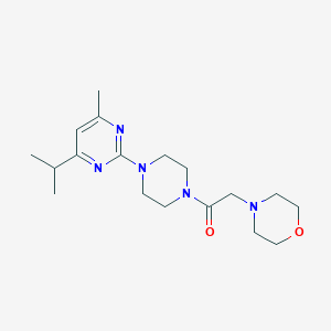 1-[4-(4-Methyl-6-propan-2-ylpyrimidin-2-yl)piperazin-1-yl]-2-morpholin-4-ylethanone