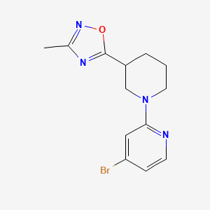 5-[1-(4-Bromopyridin-2-yl)piperidin-3-yl]-3-methyl-1,2,4-oxadiazole