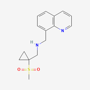 N-[(1-methylsulfonylcyclopropyl)methyl]-1-quinolin-8-ylmethanamine