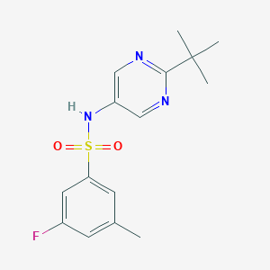 N-(2-tert-butylpyrimidin-5-yl)-3-fluoro-5-methylbenzenesulfonamide