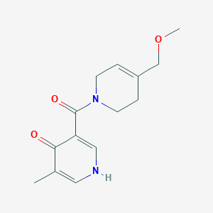 3-[4-(methoxymethyl)-3,6-dihydro-2H-pyridine-1-carbonyl]-5-methyl-1H-pyridin-4-one