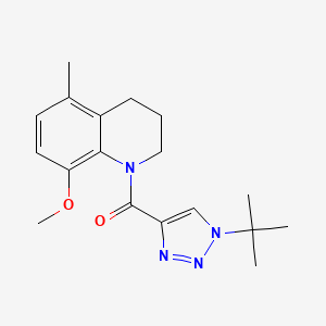 (1-tert-butyltriazol-4-yl)-(8-methoxy-5-methyl-3,4-dihydro-2H-quinolin-1-yl)methanone