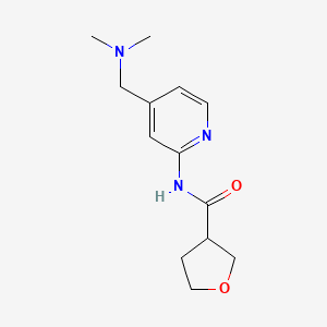 N-[4-[(dimethylamino)methyl]pyridin-2-yl]oxolane-3-carboxamide