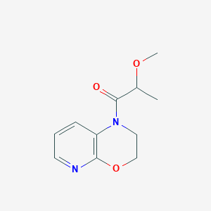 molecular formula C11H14N2O3 B7413927 1-(2,3-Dihydropyrido[2,3-b][1,4]oxazin-1-yl)-2-methoxypropan-1-one 