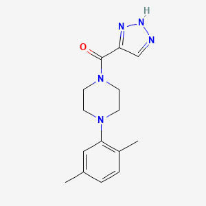 [4-(2,5-dimethylphenyl)piperazin-1-yl]-(2H-triazol-4-yl)methanone