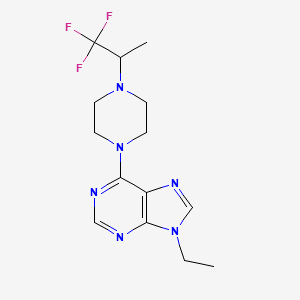 9-Ethyl-6-[4-(1,1,1-trifluoropropan-2-yl)piperazin-1-yl]purine