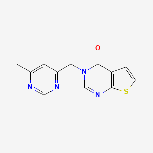 3-[(6-Methylpyrimidin-4-yl)methyl]thieno[2,3-d]pyrimidin-4-one