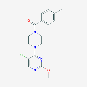 [4-(5-Chloro-2-methoxypyrimidin-4-yl)piperazin-1-yl]-(4-methylphenyl)methanone