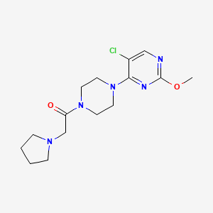 1-[4-(5-Chloro-2-methoxypyrimidin-4-yl)piperazin-1-yl]-2-pyrrolidin-1-ylethanone