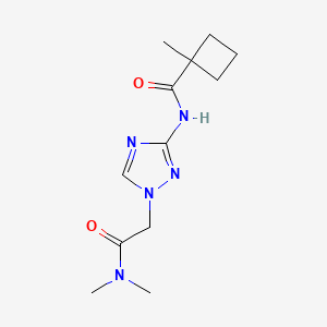 N-[1-[2-(dimethylamino)-2-oxoethyl]-1,2,4-triazol-3-yl]-1-methylcyclobutane-1-carboxamide