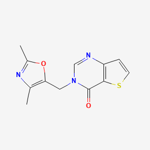 3-[(2,4-Dimethyl-1,3-oxazol-5-yl)methyl]thieno[3,2-d]pyrimidin-4-one