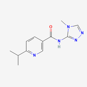 N-(4-methyl-1,2,4-triazol-3-yl)-6-propan-2-ylpyridine-3-carboxamide