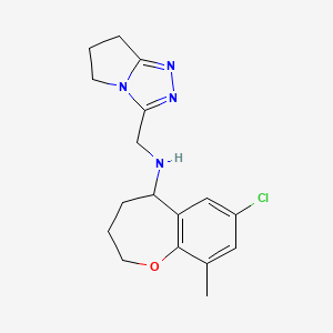 7-chloro-N-(6,7-dihydro-5H-pyrrolo[2,1-c][1,2,4]triazol-3-ylmethyl)-9-methyl-2,3,4,5-tetrahydro-1-benzoxepin-5-amine