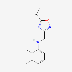 2,3-dimethyl-N-[(5-propan-2-yl-1,2,4-oxadiazol-3-yl)methyl]aniline