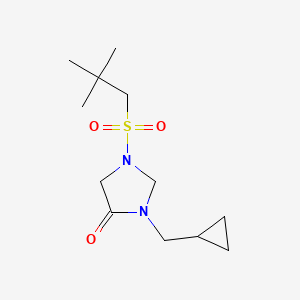 3-(Cyclopropylmethyl)-1-(2,2-dimethylpropylsulfonyl)imidazolidin-4-one