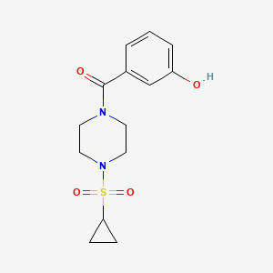 (4-Cyclopropylsulfonylpiperazin-1-yl)-(3-hydroxyphenyl)methanone