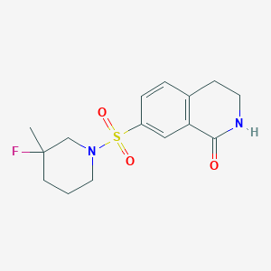 7-(3-fluoro-3-methylpiperidin-1-yl)sulfonyl-3,4-dihydro-2H-isoquinolin-1-one