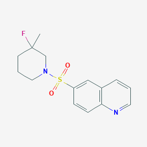 6-(3-Fluoro-3-methylpiperidin-1-yl)sulfonylquinoline