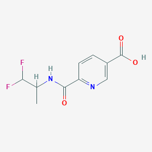 6-(1,1-Difluoropropan-2-ylcarbamoyl)pyridine-3-carboxylic acid