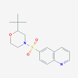 2-Tert-butyl-4-quinolin-6-ylsulfonylmorpholine