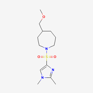 1-(1,2-Dimethylimidazol-4-yl)sulfonyl-4-(methoxymethyl)azepane