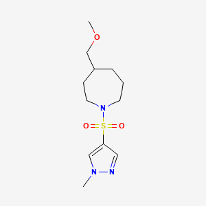 4-(Methoxymethyl)-1-(1-methylpyrazol-4-yl)sulfonylazepane