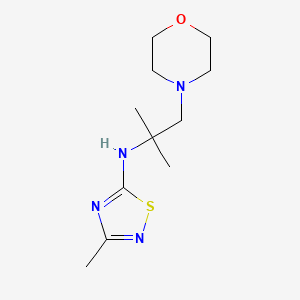 3-methyl-N-(2-methyl-1-morpholin-4-ylpropan-2-yl)-1,2,4-thiadiazol-5-amine