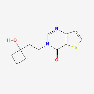 3-[2-(1-Hydroxycyclobutyl)ethyl]thieno[3,2-d]pyrimidin-4-one