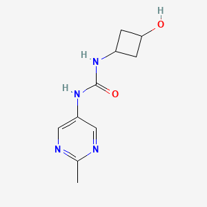 molecular formula C10H14N4O2 B7414706 1-(3-Hydroxycyclobutyl)-3-(2-methylpyrimidin-5-yl)urea 