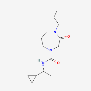 N-[(1R)-1-cyclopropylethyl]-3-oxo-4-propyl-1,4-diazepane-1-carboxamide