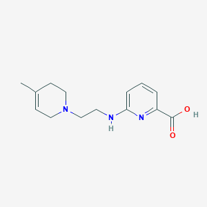 molecular formula C14H19N3O2 B7414779 6-[2-(4-methyl-3,6-dihydro-2H-pyridin-1-yl)ethylamino]pyridine-2-carboxylic acid 