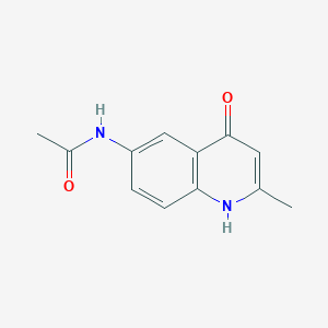 molecular formula C12H12N2O2 B074148 N-(2-甲基-4-氧代-1H-喹啉-6-基)乙酰胺 CAS No. 1140-81-4