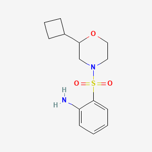 2-(2-Cyclobutylmorpholin-4-yl)sulfonylaniline