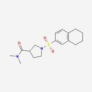 N,N-dimethyl-1-(5,6,7,8-tetrahydronaphthalen-2-ylsulfonyl)pyrrolidine-3-carboxamide