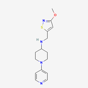 N-[(3-methoxy-1,2-thiazol-5-yl)methyl]-1-pyridin-4-ylpiperidin-4-amine