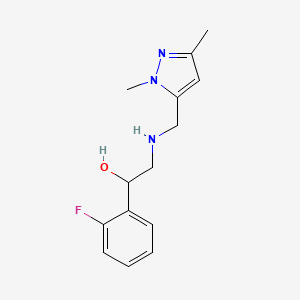 2-[(2,5-Dimethylpyrazol-3-yl)methylamino]-1-(2-fluorophenyl)ethanol