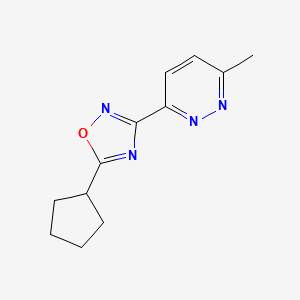 5-Cyclopentyl-3-(6-methylpyridazin-3-yl)-1,2,4-oxadiazole