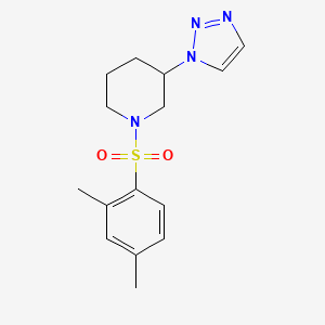 1-(2,4-Dimethylphenyl)sulfonyl-3-(triazol-1-yl)piperidine