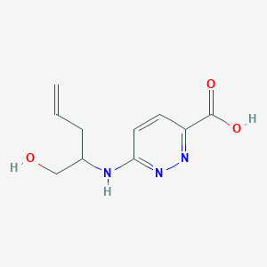 6-(1-Hydroxypent-4-en-2-ylamino)pyridazine-3-carboxylic acid