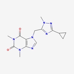 7-[(5-Cyclopropyl-2-methyl-1,2,4-triazol-3-yl)methyl]-1,3-dimethylpurine-2,6-dione