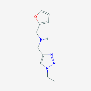 N-[(1-ethyltriazol-4-yl)methyl]-1-(furan-2-yl)methanamine