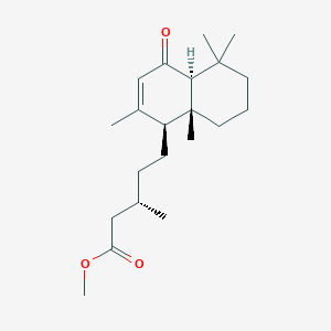 methyl (3S)-5-[(1S,4aS,8aR)-2,5,5,8a-tetramethyl-4-oxo-4a,6,7,8-tetrahydro-1H-naphthalen-1-yl]-3-methylpentanoate