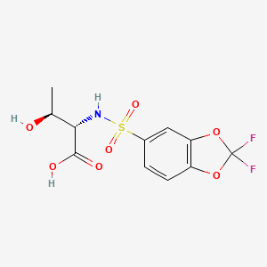 (2S,3S)-2-[(2,2-difluoro-1,3-benzodioxol-5-yl)sulfonylamino]-3-hydroxybutanoic acid