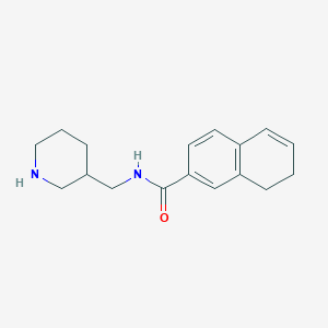 molecular formula C17H22N2O B7415403 N-(piperidin-3-ylmethyl)-7,8-dihydronaphthalene-2-carboxamide 