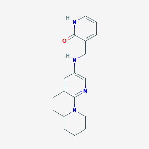 3-[[[5-methyl-6-(2-methylpiperidin-1-yl)pyridin-3-yl]amino]methyl]-1H-pyridin-2-one