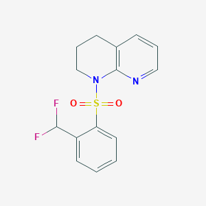 1-[2-(difluoromethyl)phenyl]sulfonyl-3,4-dihydro-2H-1,8-naphthyridine