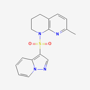 7-methyl-1-pyrazolo[1,5-a]pyridin-3-ylsulfonyl-3,4-dihydro-2H-1,8-naphthyridine