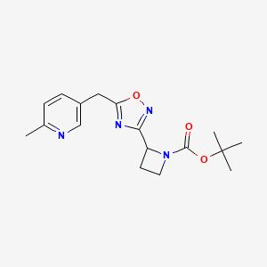 Tert-butyl 2-[5-[(6-methylpyridin-3-yl)methyl]-1,2,4-oxadiazol-3-yl]azetidine-1-carboxylate